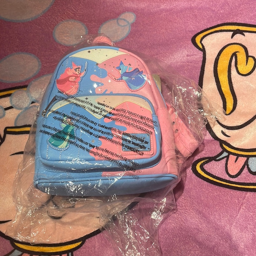 NWT Make it Pink, Make it Blue Sleeping Beauty Loungefly